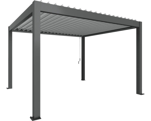 Pergola métallique avec toit à lamelles