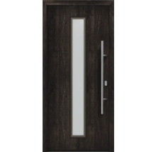 Haustür EcoStar ISOPRO IP 020 S 1100 x 2100 mm Rechts night oak inkl. Beschlag-Set,Edelstahl Stangengriff,Sicherheitsprofilzylinder mit 5 Schlüsseln