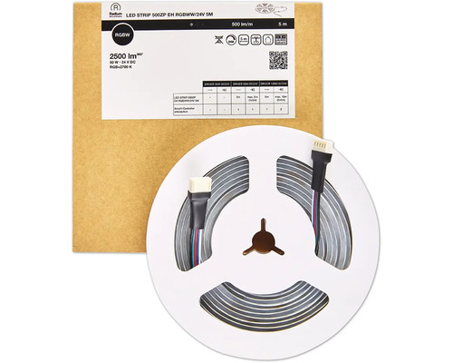 Bande LED Radium 500ZP EH RGBWW 24 volts de 5 mètres de long