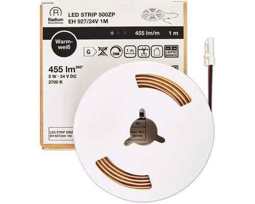 Bande LED Radium 500ZP, EH 927/24V 1M avec 455 lumens par mètre