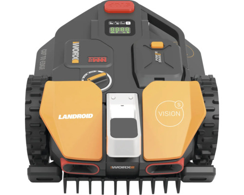 Vue de dessus du robot tondeuse Worx Landroid