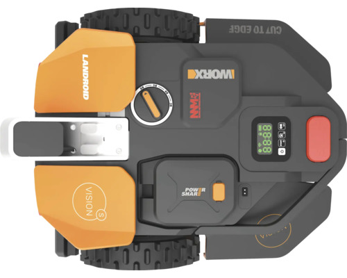 Robot tondeuse Landroid vue de dessus