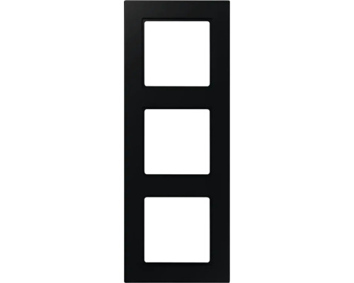 Cache de recouvrement Jung A 5583 BF SWM 3 fois noir graphite/mat série A550 Cadre triple pour interrupteurs et prises