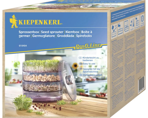 Germoir Kiepenkerl pour la culture de graines germées avec accessoires dans l''emballage
