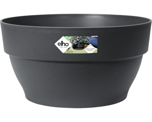 Coupe pour plantes Elho Vibia Campana plastique Ø 27 h 14 cm gris Pot de fleurs en plastique