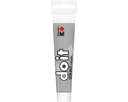 Peinture Marabu DO IT craft paint gris pierre 36 ml Tube de peinture loisirs Marabu Satin Matt