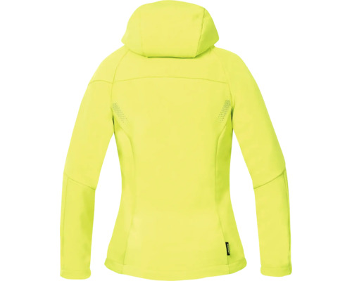 Vue arrière d''une veste softshell à capuche pour femme
