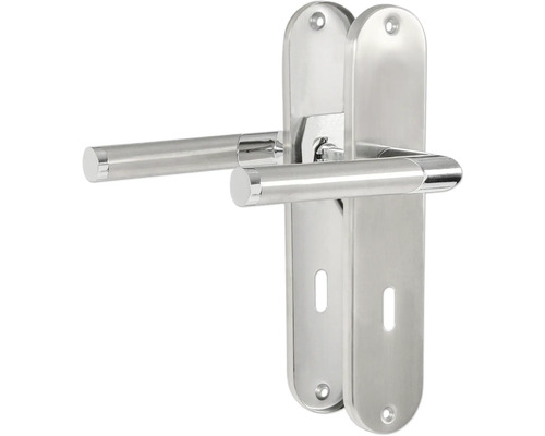 Garniture de porte en acier inoxydable avec longue plaque