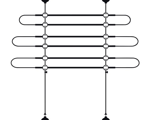 Grille de protection pour voiture KERBL réglable individuellement Bâti-support pour radiateur avec tuyaux de chauffage