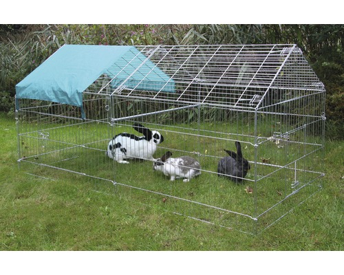 Enclos anti-fugue pour lapins et rongeurs L.230 x l.115 x h.70 cm