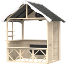 Maisonnette en bois avec comptoir et toit
