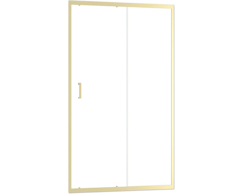 Paroi de douche avec porte coulissante et poignée