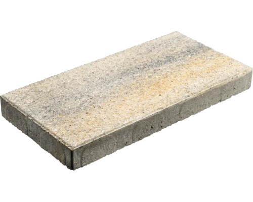 Dalle de terrasse en béton Crescendo Trend calcaire coquillier luna 50 cm x 25 cm x 5 cm Pavé en béton