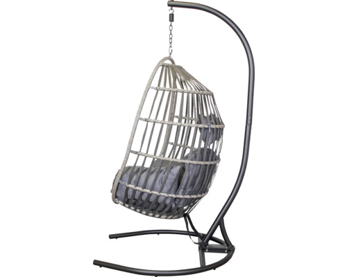 Hängesessel mit Gestell und Kissen