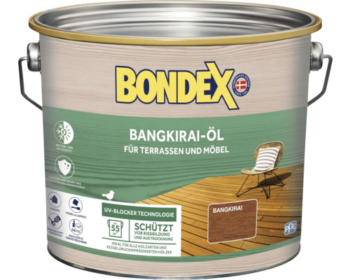 Seau d''huile Bondex Bangkirai pour terrasses et meubles