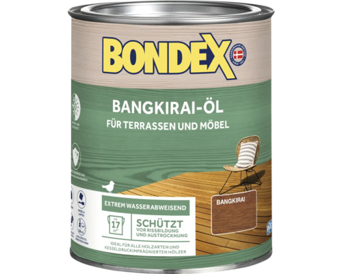 Huile Bondex Bangkirai pour terrasses et meubles en bidon