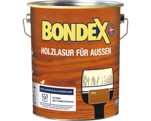 Lasure pour bois BONDEX teck 4,0 l