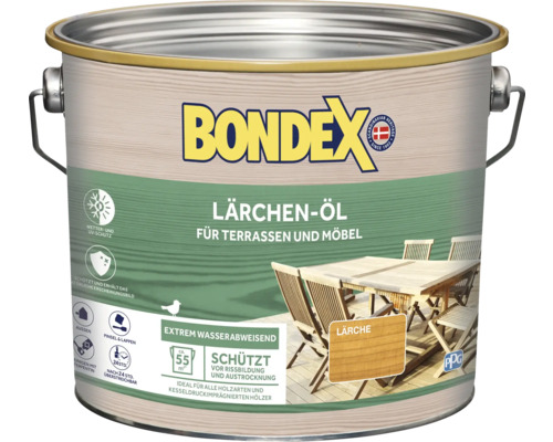Huile de mélèze Bondex pour terrasses et meubles en bidon