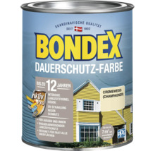 Bondex Dauerschutz Farbe, Cremeweiss Lackfarbe für Aussen und Innen