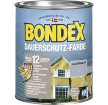 Peinture de protection durable pour bois BONDEX bleu lagune 750 ml