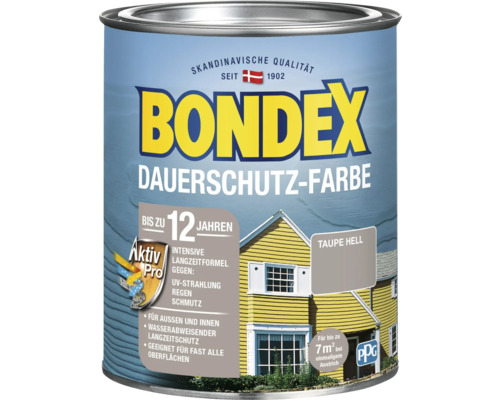 Peinture de protection longue durée Bondex, couleur claire pour la protection des surfaces