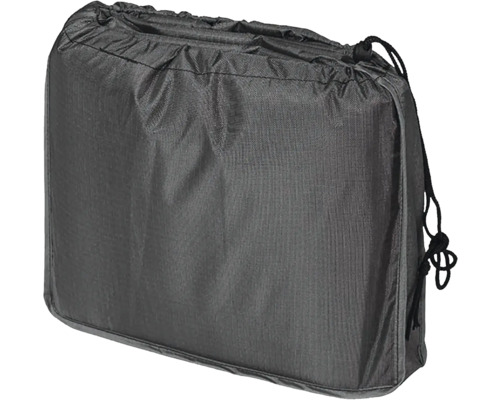 Housse de protection pour table de jardin 160x100xh70 cm Sac de rangement gris avec cordon de serrage