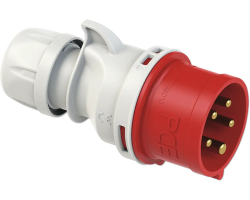 Fiche mâle de courant fort à cinq pôles