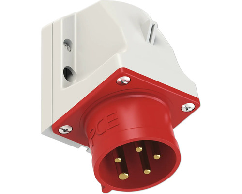 Prise murale avec fiche à cinq pôles pour courant fort