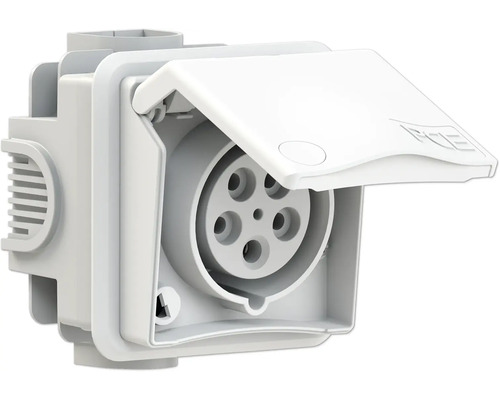 Prise de courant fort avec couvercle rabattable