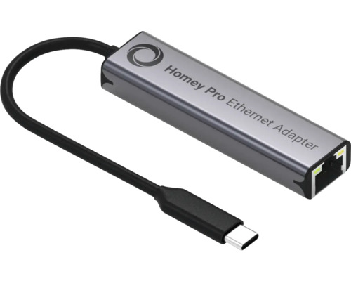 Adaptateur Ethernet Homey Pro avec connexion USB-C