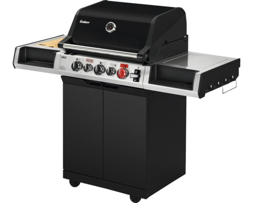 Gasgrill Enders UNIQ 3 IK Cruster mit CRUSTER®- 800 °C Backburner bis Oberhitze, 800 °C Hochleistungshitzezone und SWITCH GRID™ Gasgrill mit Ablageflächen und Unterschrank