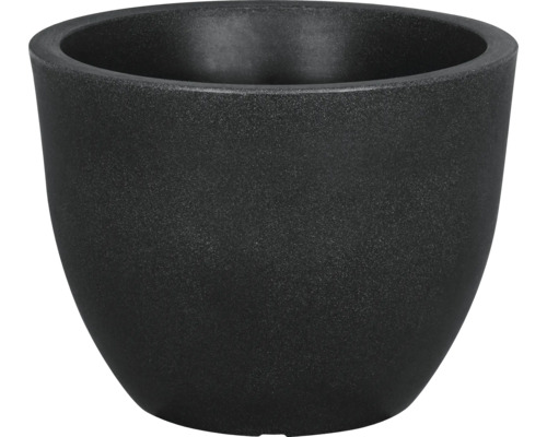 Pflanztopf geli Rimini Kunststoff Ø 50 H 38,5 cm anthrazit Schwarzer Pflanztopf aus Kunststoff