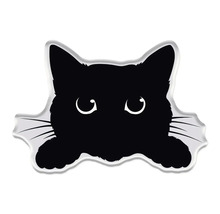 Autocollant avec motif de chat