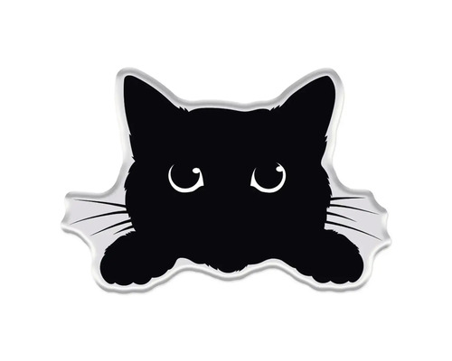 Autocollant avec motif de chat