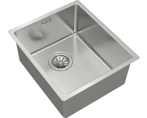 Évier en acier inoxydable avec garniture d’écoulement