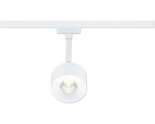 Schienenstrahler in neutraler Ausführung für die Deckenmontage