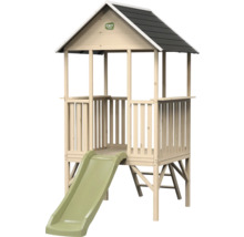 Maisonnette en bois avec toboggan pour le jardin
