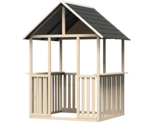 Spielhaus aus Holz mit Dach