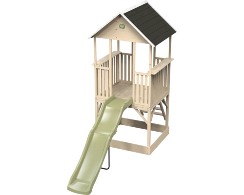 Tour de jeu en bois avec toboggan