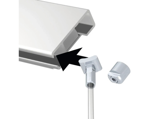 Montage einer Bilderschiene mit Zubehör