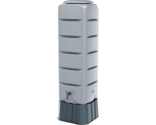 Regentonne mit Sockel und Wasserhahn