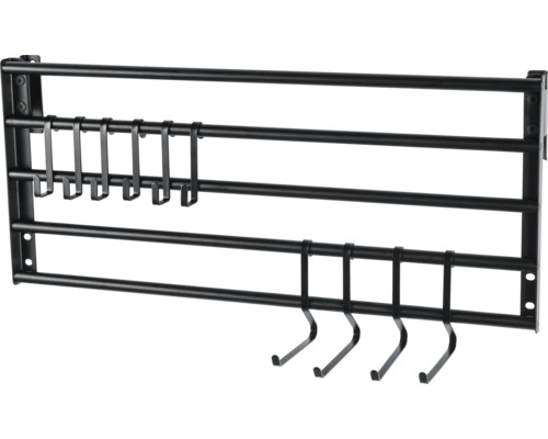 Wandregal mit Haken zur Aufbewahrung