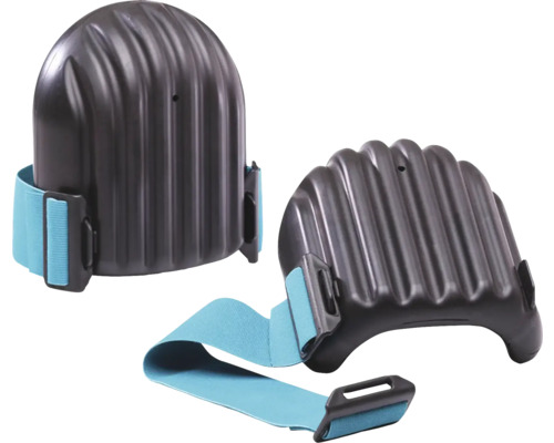 Ein Paar Knieschoner mit elastischen Bändern