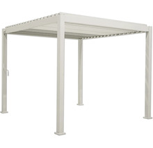Pergola autoportante en aluminium avec toit à lamelles