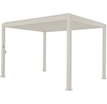 Pergola autoportante avec toit à lames