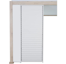 Armoire à volet roulant avec lamelles horizontales