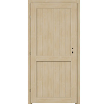 Porte en bois avec planches verticales