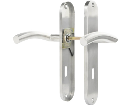 Edelstahl-Langschildgarnitur für Innentüren