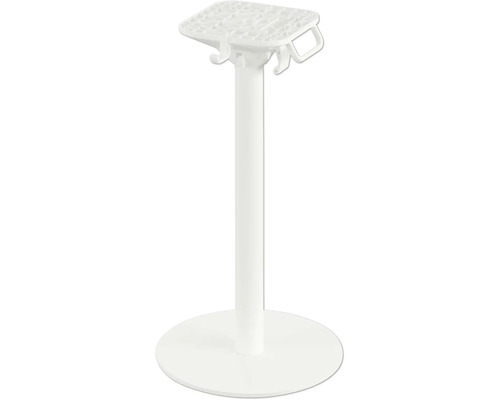 Socle de table Urban bas Outdoor acier inoxydable 45×45×72 cm blanc