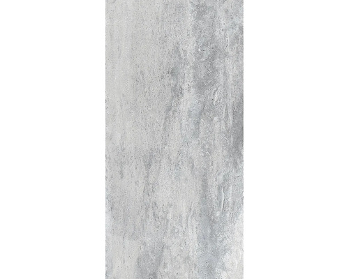 Carrelage vinyle Dryback Crater Dryback gris à coller 300x600x2 mm Carrelage de sol gris avec surface mate